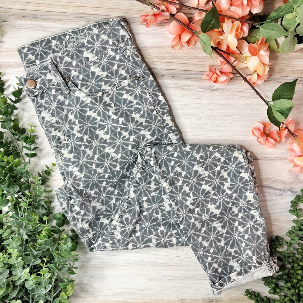 GAP Grey Patterned Skinny Legging Jeans